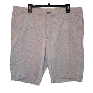 Goodfellow & Co Linden Shorts Blue and White Pinstripes Waist Size 40